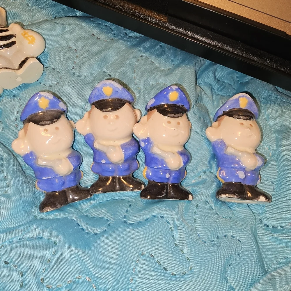 Vintage Duncan Ceramic Products Tic Tac Toe Game Cops and Robbers 1973 - Picture 9 of 15